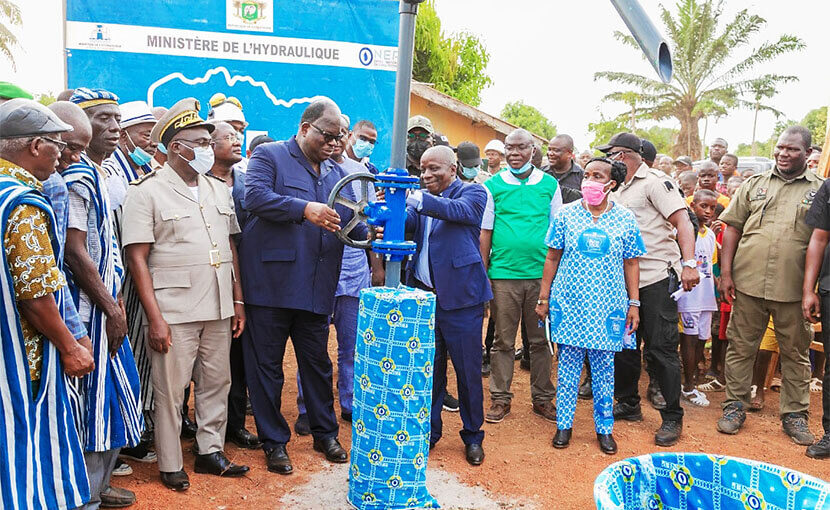 Inauguration du château d’eau multi villages de Bogouiné, Gogouié 1, Gogouiné 2 et Gogouiné 3